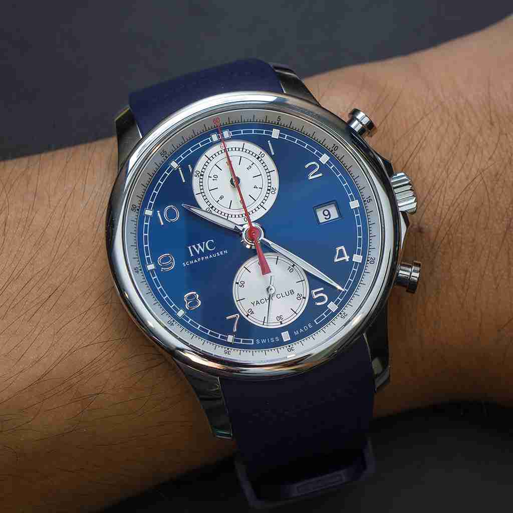 iwc portugieser yacht club blau